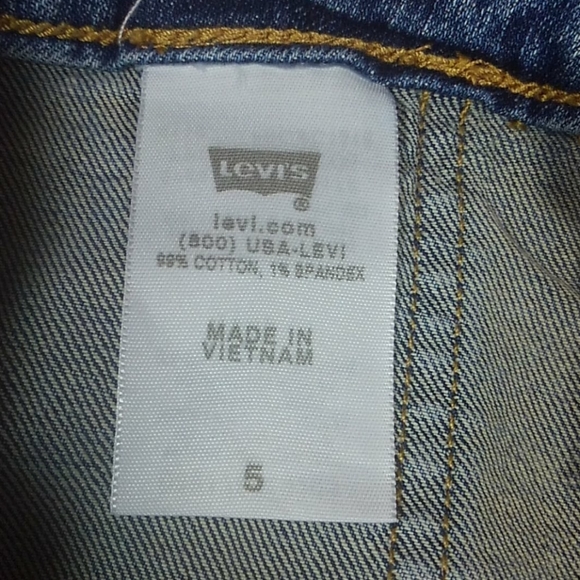 Levi's Blue Jean Shorts 5 - Picture 5 of 6